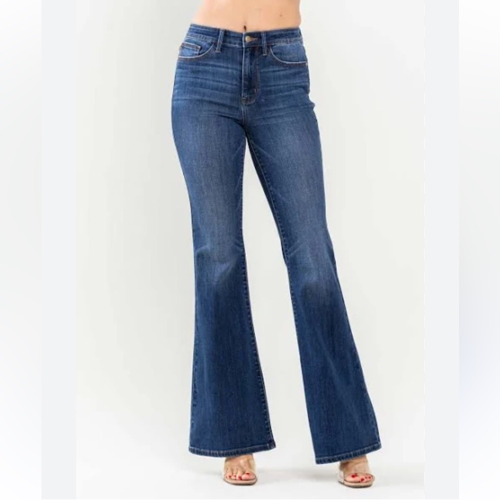 Judy Blue Boot Cut Jeans High Rise Stretch Whisker Western Womens 3/26 Long NWOT
